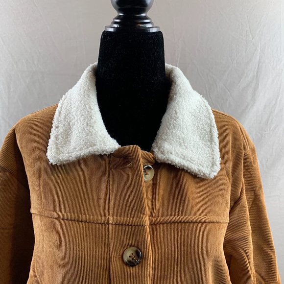 Teddy Lined Corduroy Jacket - Picture 8 of 9